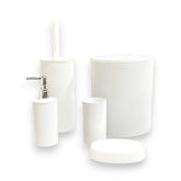 5 Piece Bathroom Set (White)
